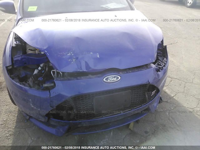 1FADP3L98EL433294 - 2014 FORD FOCUS ST BLUE photo 6