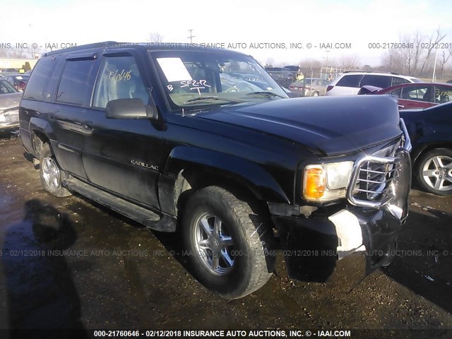 1GYEK63R7YR179460 - 2000 CADILLAC ESCALADE LUXURY Schwarz Foto 1