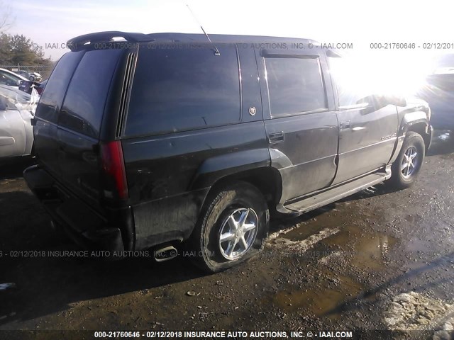 1GYEK63R7YR179460 - 2000 CADILLAC ESCALADE LUXURY Schwarz Foto 4