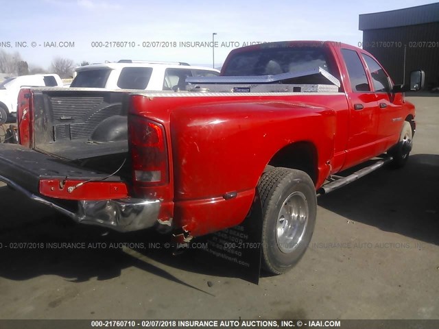 3D7MA48CX3G844492 - 2003 DODGE RAM 3500 ST/SLT RED photo 4