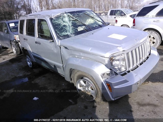 1J4PN2GK2BW518737 - 2011 JEEP LIBERTY SPORT SILVER photo 1