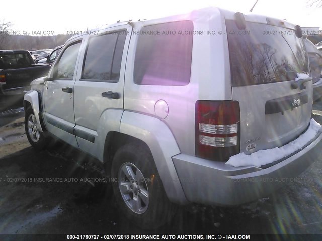 1J4PN2GK2BW518737 - 2011 JEEP LIBERTY SPORT 银色 照片 3