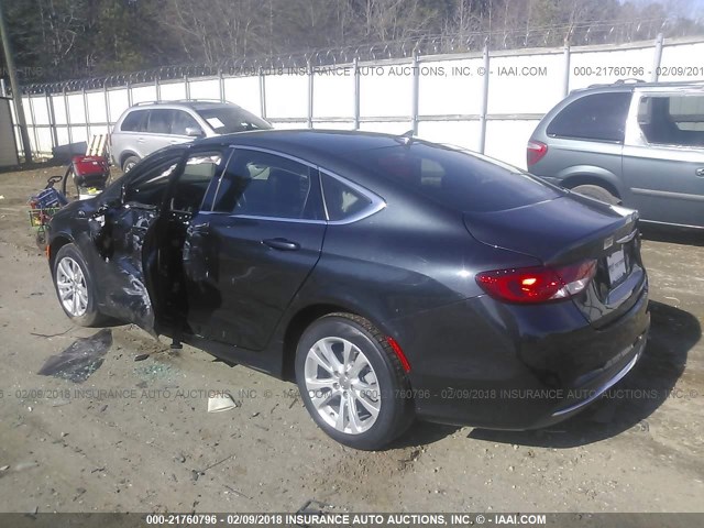 1C3CCCAB7HN508300 - 2017 CHRYSLER 200 LIMITED BLACK photo 3