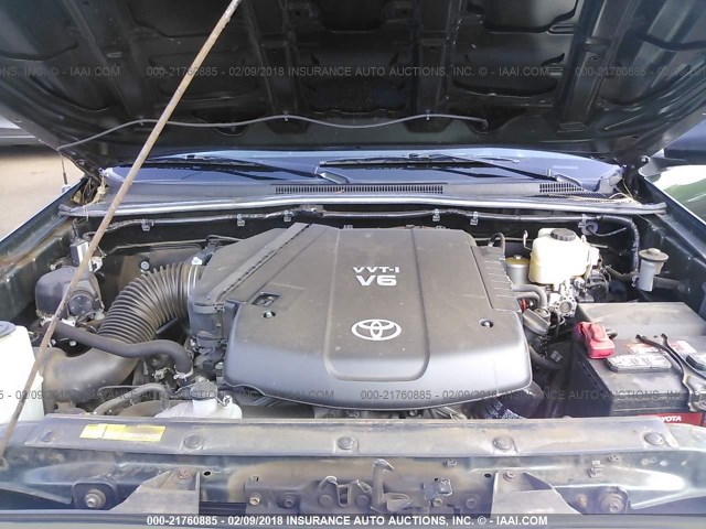 5TFLU4EN4EX108861 - 2014 TOYOTA TACOMA DOUBLE CAB 绿色 照片 10