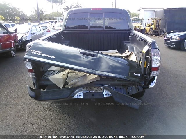 5TFLU4EN4EX108861 - 2014 TOYOTA TACOMA DOUBLE CAB 绿色 照片 6