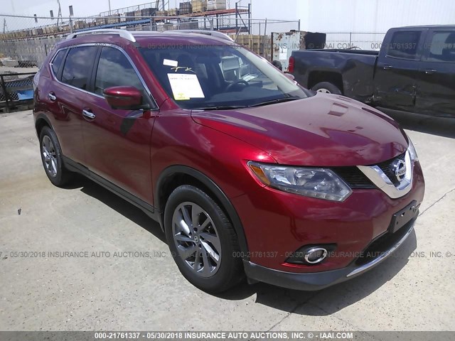 5N1AT2MT5GC751384 - 2016 NISSAN ROGUE S/SL/SV RED photo 1