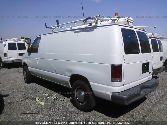 1FTNE24W94HA55586 - 2004 FORD ECONOLINE E250 VAN WHITE photo 3