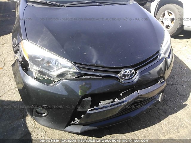 5YFBURHEXFP313380 - 2015 TOYOTA COROLLA L/LE/LE PLS/PRM/S/S PLS BLACK photo 6