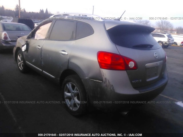 JN8AS5MV7BW681974 - 2011 NISSAN ROGUE S/SV/KROM SILVER photo 3