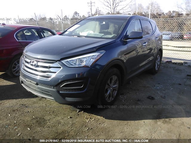 5XYZT3LB0EG134537 - 2014 HYUNDAI SANTA FE SPORT  GRAY photo 2