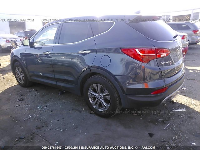 5XYZT3LB0EG134537 - 2014 HYUNDAI SANTA FE SPORT  GRAY photo 3