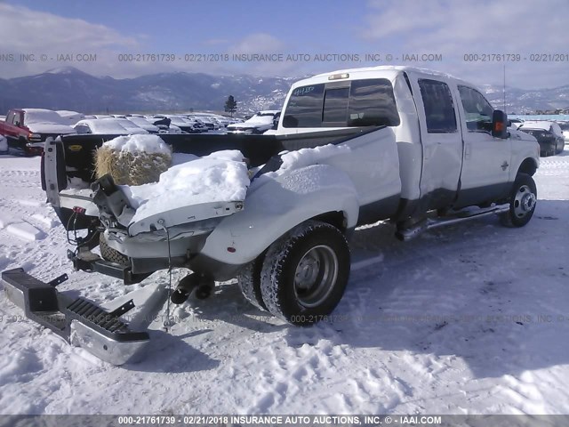 1FT8W3DT7BEB06457 - 2011 FORD F350 SUPER DUTY WHITE photo 4