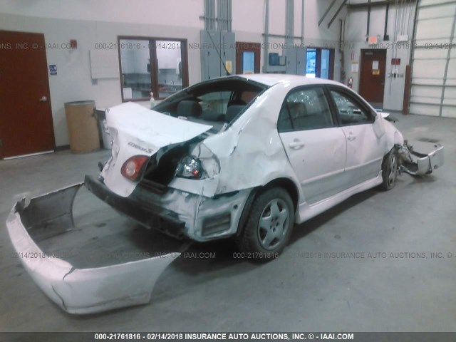 1NXBR32E66Z739637 - 2006 TOYOTA COROLLA CE/LE/S WHITE photo 4