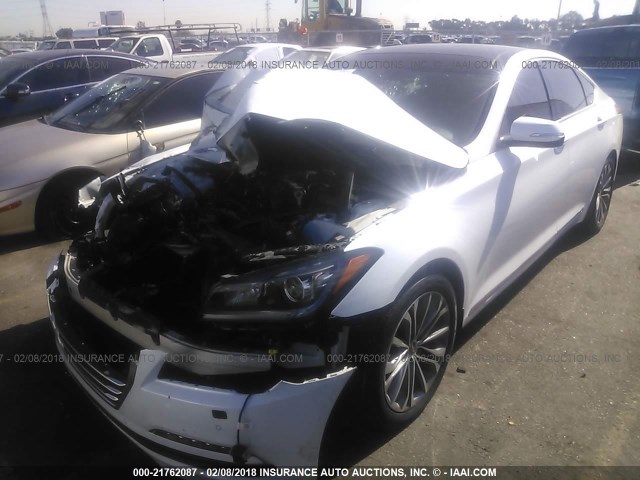 KMHGN4JE0GU115102 - 2016 HYUNDAI GENESIS 3.8L WHITE photo 2