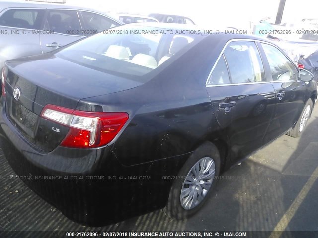 4T4BF1FK3ER399896 - 2014 TOYOTA CAMRY L/SE/LE/XLE 黑色 照片 4