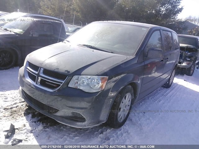 2C4RDGBG1GR244870 - 2016 DODGE GRAND CARAVAN SE BLACK photo 2