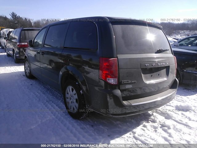 2C4RDGBG1GR244870 - 2016 DODGE GRAND CARAVAN SE BLACK photo 3