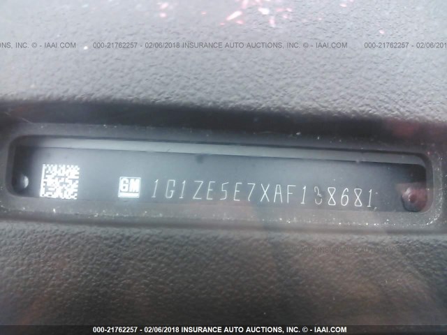 1G1ZE5E7XAF138681 - 2010 CHEVROLET MALIBU LTZ WHITE photo 9