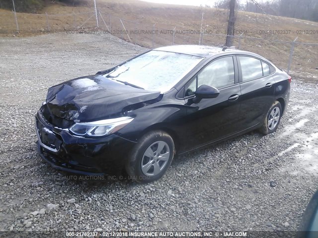 1G1BC5SM8H7146042 - 2017 CHEVROLET CRUZE LS BLACK photo 2