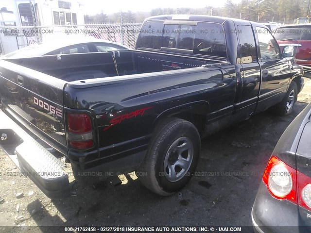 1B7HC13YXWJ259499 - 1998 DODGE RAM 1500 BLACK photo 4