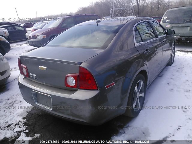 1G1ZC5E17BF226087 - 2011 CHEVROLET MALIBU 1LT 灰色 照片 4