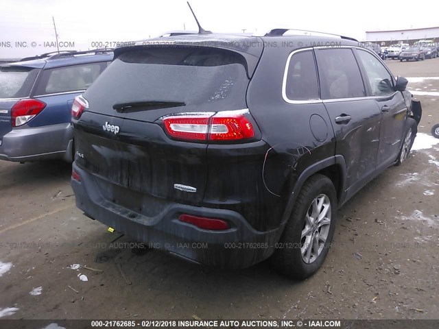 1C4PJMCB1EW163003 - 2014 JEEP CHEROKEE LATITUDE BLACK photo 4