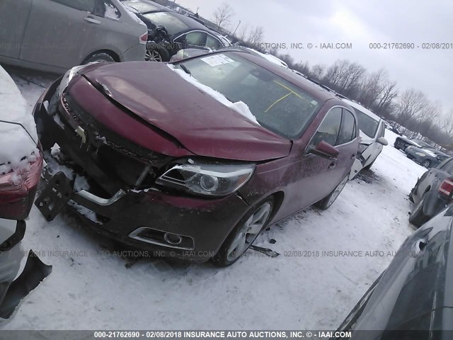1G11J5SX4EU122457 - 2014 CHEVROLET MALIBU LTZ 红色 照片 2