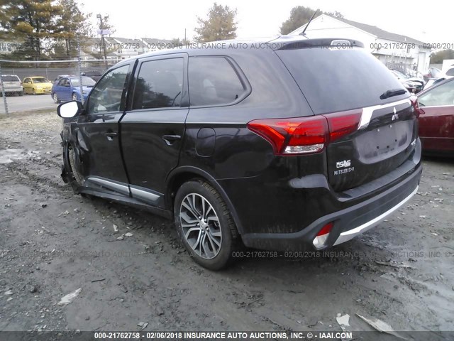 JA4AD3A3XGZ048141 - 2016 MITSUBISHI OUTLANDER SE/SEL BLACK photo 3