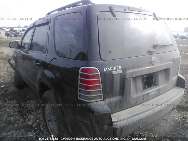 4M2CU57176DJ03294 - 2006 MERCURY MARINER 黑色 照片 3