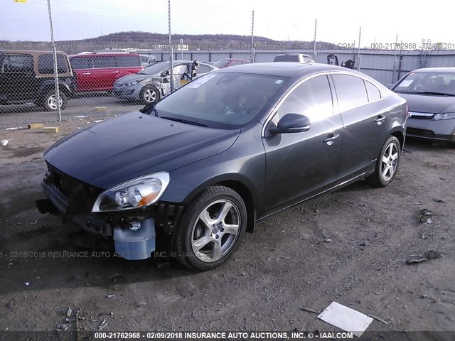 YV1622FS6C2117190 - 2012 VOLVO S60 T5 GRAY photo 2