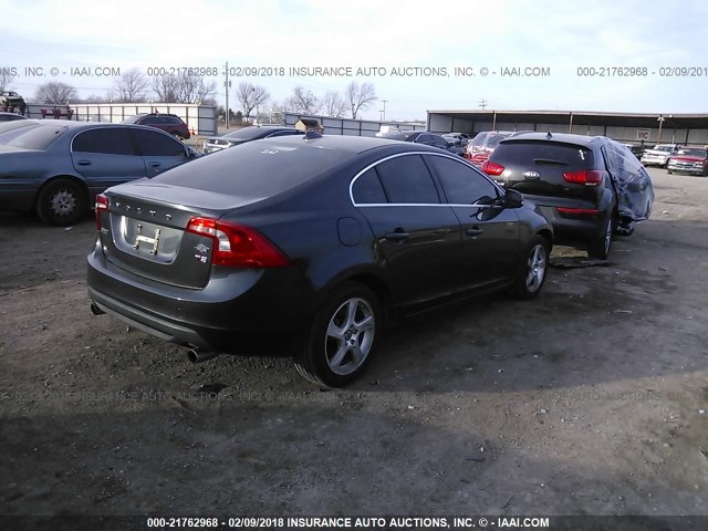 YV1622FS6C2117190 - 2012 VOLVO S60 T5 GRAY photo 4