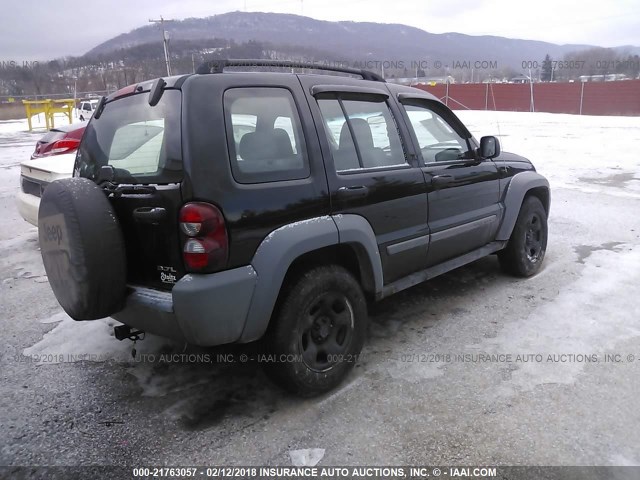 1J4GL48K86W104321 - 2006 JEEP LIBERTY SPORT BLACK photo 4