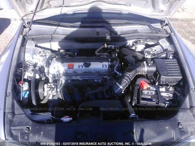 1HGCP2F32AA061854 - 2010 HONDA ACCORD LX SILVER photo 10