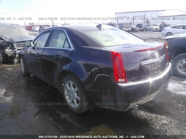 1G6DG577190157937 - 2009 CADILLAC CTS MAROON photo 3