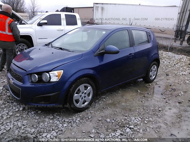 1G1JA6SH6D4167154 - 2013 CHEVROLET SONIC LS BLUE photo 2