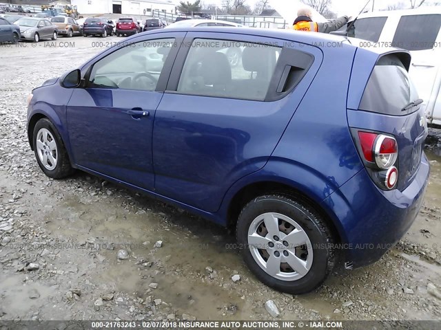 1G1JA6SH6D4167154 - 2013 CHEVROLET SONIC LS 蓝色 照片 3