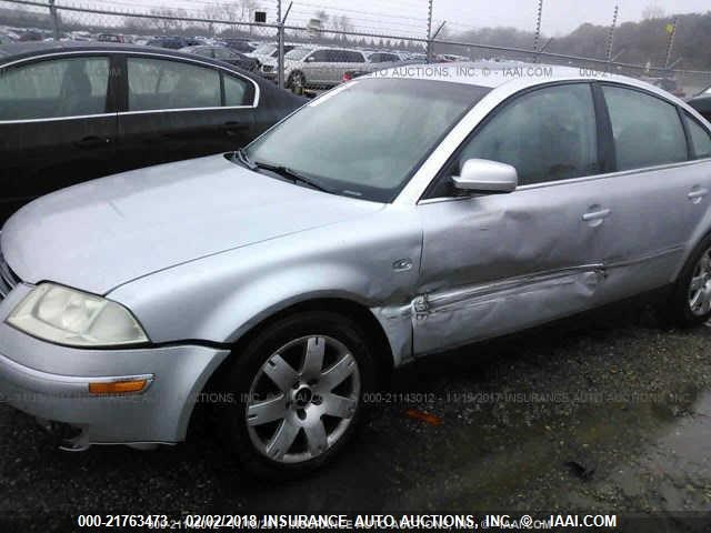 WVWRH63B51P196347 - 2001 VOLKSWAGEN PASSAT GLX 银色 照片 6