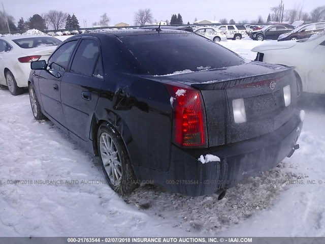 1G6DP577070169378 - 2007 CADILLAC CTS HI FEATURE V6 BLACK photo 3