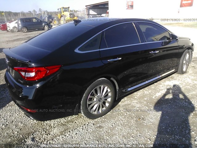 5NPE34AF8FH178404 - 2015 HYUNDAI SONATA SPORT/LIMITED BLACK photo 4