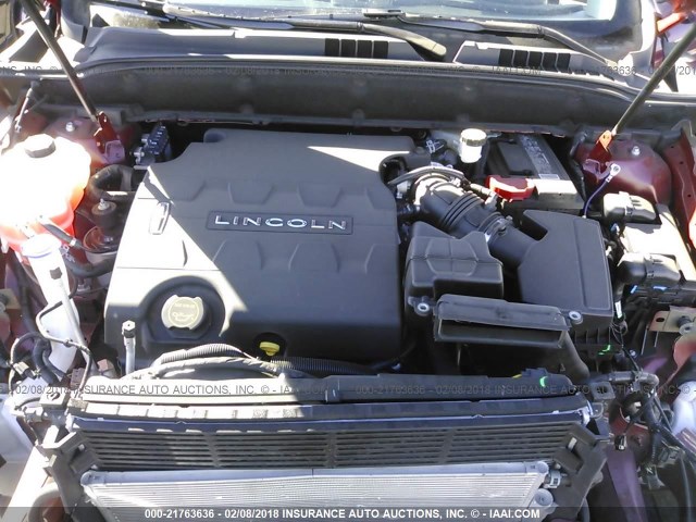 2LMPJ8LR2HBL52849 - 2017 LINCOLN MKX RESERVE Կարմիր լուսանկար 10