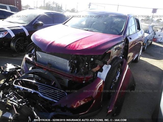 2LMPJ8LR2HBL52849 - 2017 LINCOLN MKX RESERVE Կարմիր լուսանկար 2