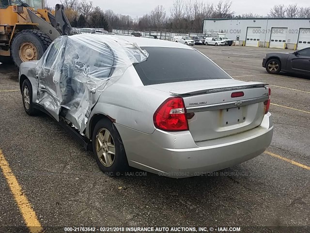 1G1ZT54855F296612 - 2005 CHEVROLET MALIBU LS ვერცხლისფერი ფოტო 3