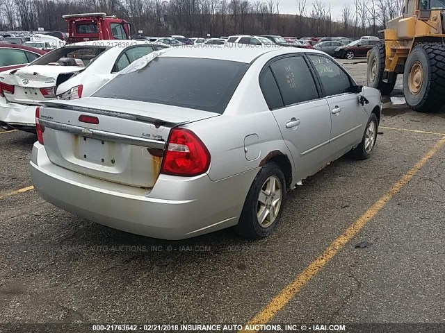 1G1ZT54855F296612 - 2005 CHEVROLET MALIBU LS ვერცხლისფერი ფოტო 4