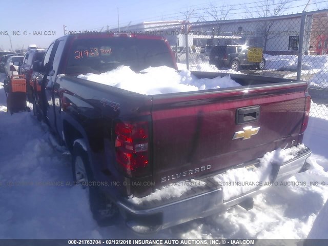 1GCVKREH6GZ207940 - 2016 CHEVROLET SILVERADO K1500 LT RED photo 3