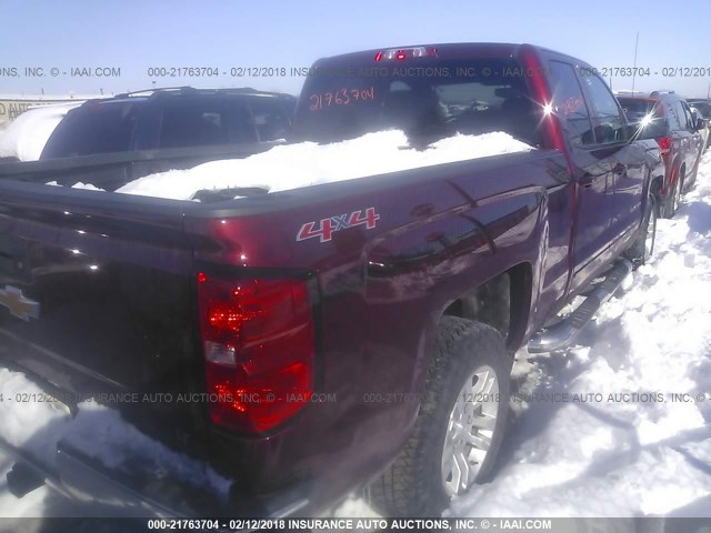 1GCVKREH6GZ207940 - 2016 CHEVROLET SILVERADO K1500 LT RED photo 4