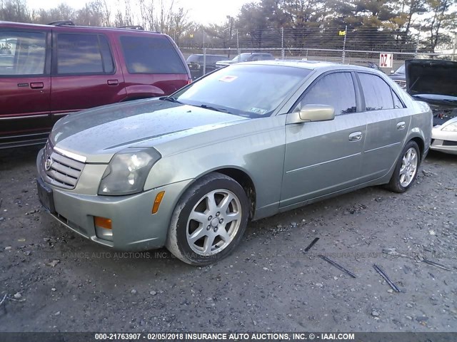 1G6DM577X40102341 - 2004 CADILLAC CTS GREEN photo 2