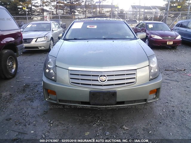 1G6DM577X40102341 - 2004 CADILLAC CTS GREEN photo 6