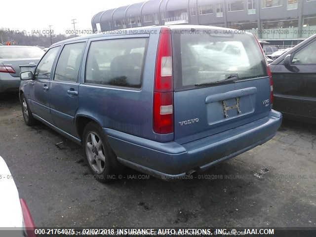 YV1LW5642W2381540 - 1998 VOLVO V70 GLT BLUE photo 3