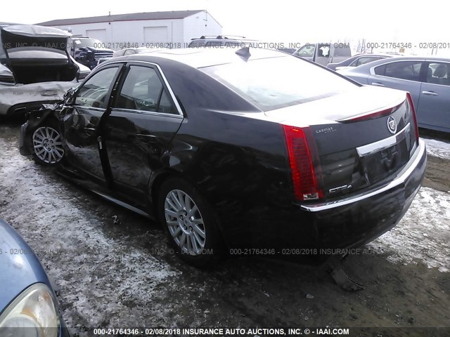 1G6DC5EY5B0118359 - 2011 CADILLAC CTS BLACK photo 3