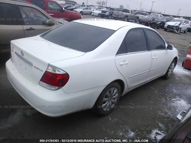 4T1BE30K85U536283 - 2005 TOYOTA CAMRY LE/XLE/SE თეთრი ფოტო 4
